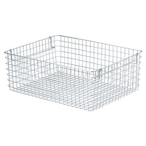 【2個セット】 ちどり産業 積み重ね ワイヤーバスケット LL 約幅50×奥行38×高さ18cm 55-13
