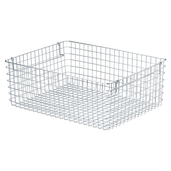 【2個セット】 ちどり産業 積み重ね ワイヤーバスケット LL 約幅50×奥行38×高さ18cm 55-13