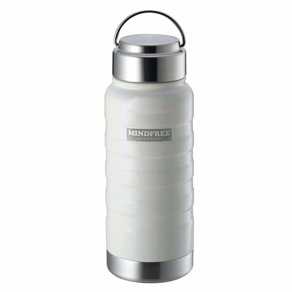 【2個セット】 カクセー マインドフリー ステンレスボトル ホワイト 550ml MF-05W 水筒