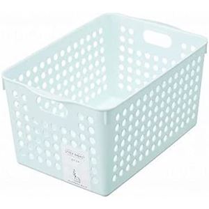 【10個セット】 イノマタ化学 ストックバスケット ディープ ライトブルー 4577