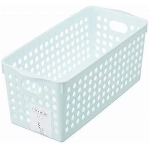 【10個セット】 イノマタ化学 ストックバスケット スリム ライトブルー 4572
