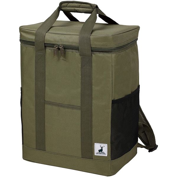 【2個セット】 CAPTAIN STAG リュック型クーラーバッグ 30L オリーブ UE-620