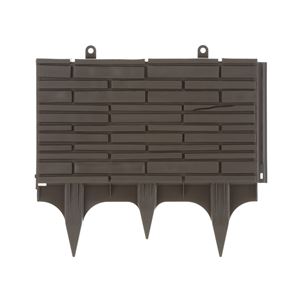 【2個セット】 深型土留め 石積み調 45型 ダークブラウン