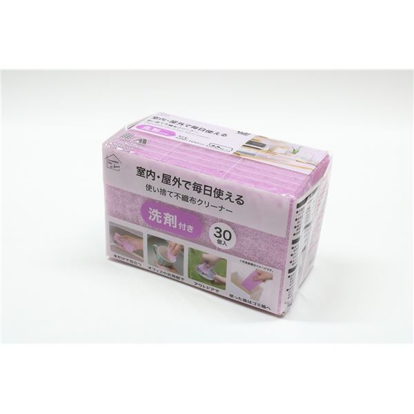 【10個セット】 オカザキ 使い捨て不織布クリーナー 洗剤 30個入