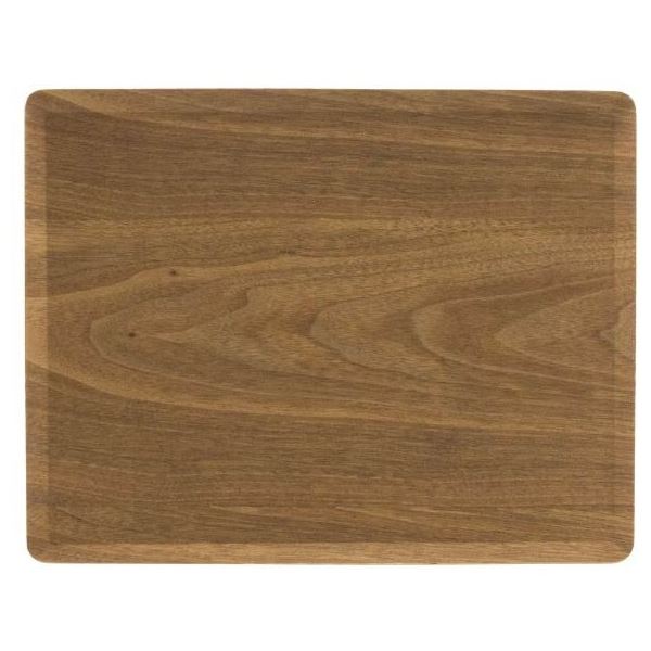 アサヒ興洋 木製トレー ノンスリップ M（36×28cm） ブラウン NC22-07