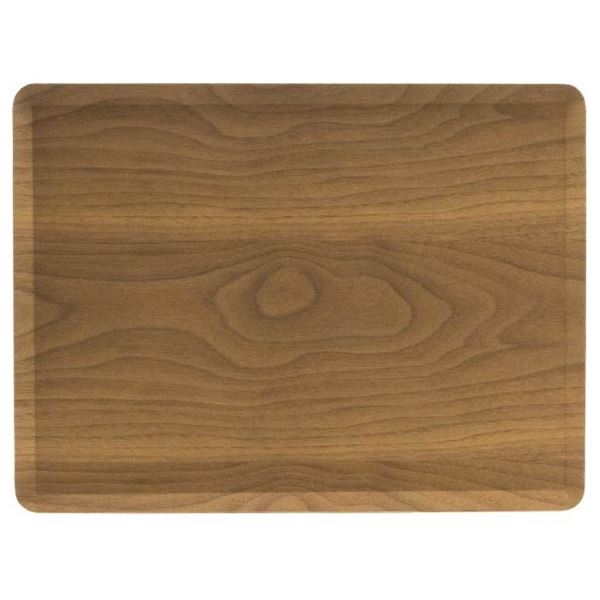 アサヒ興洋 木製トレー ノンスリップ L（40×30cm） ブラウン NC22-08