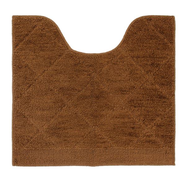 【2個セット】 ルックス トイレマット 55×60cm ロンブス（ブラウン）