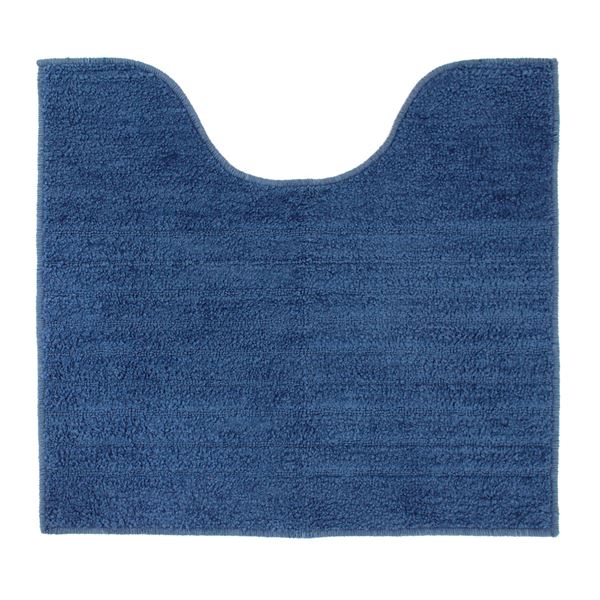 【2個セット】 ルックス トイレマット 55×60cm クールソリッド（ネイビー）