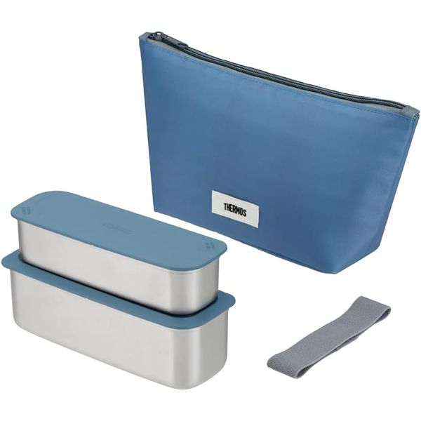 サーモス フレッシュ ランチボックス 635ml グレーネイビー DSA-605W