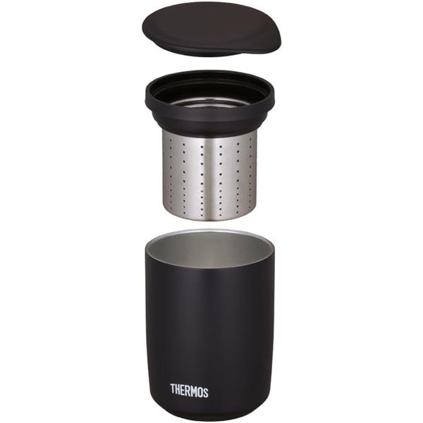 サーモス 真空断熱ティータンブラー 400ml ストーンブラック JTB-400FI