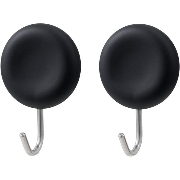 【3個セット】 レック マグネットツールフック（丸） ブラック 2個入 H00427