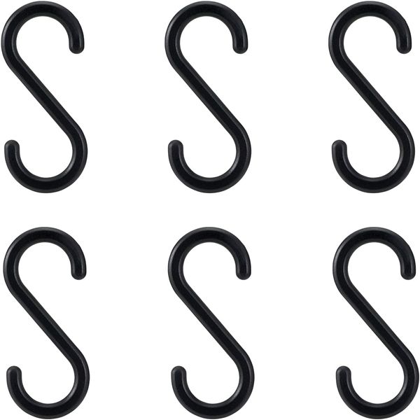 【5個セット】 レック S字フック（小） ブラック 6個入 H00501