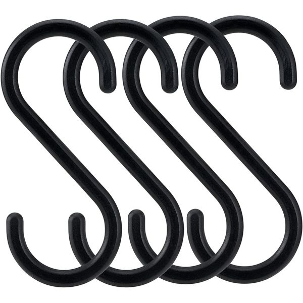 【5個セット】 レック S字フック（大） ブラック 4個入 H00502