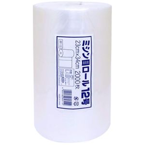 ニッコー ミシン目ロール 12号 23×34cm 半透明 2000枚 RP-12