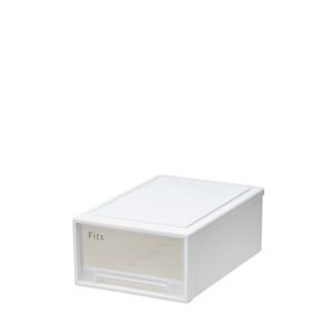 天馬 Fits フィッツケース　36-25 幅25.7×奥行36.9×高さ14.6cm ホワイトクリア