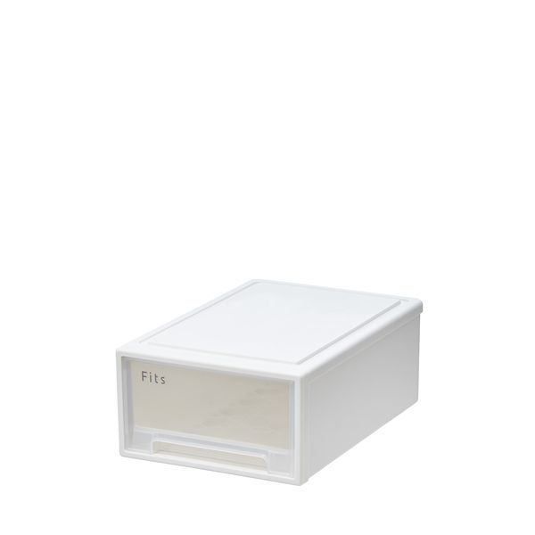 天馬 Fits フィッツケース　36-25 幅25.7×奥行36.9×高さ14.6cm ホワイトクリア