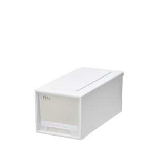 天馬 Fits フィッツケース　45-22 幅22.5×奥行45×高さ20cm ホワイトクリア