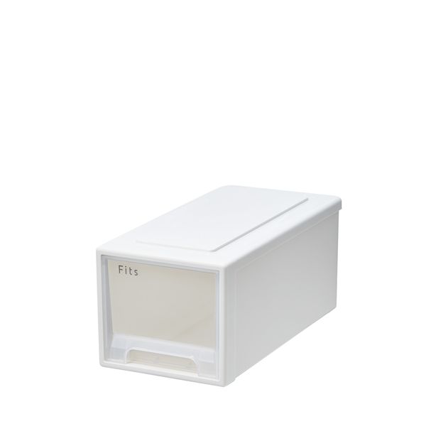 天馬 Fits フィッツケース　45-22 幅22.5×奥行45×高さ20cm ホワイトクリア