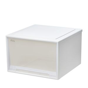 天馬 Fits フィッツケース　45-45L 幅45×奥行45×高さ30cm ホワイトクリア