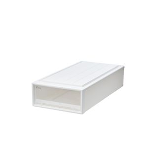 天馬 Fits フィッツケース 幅39×奥行74×高さ18cm ホワイトクリア 74-39S