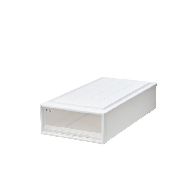 天馬 Fits フィッツケース 幅39×奥行74×高さ18cm ホワイトクリア 74-39S