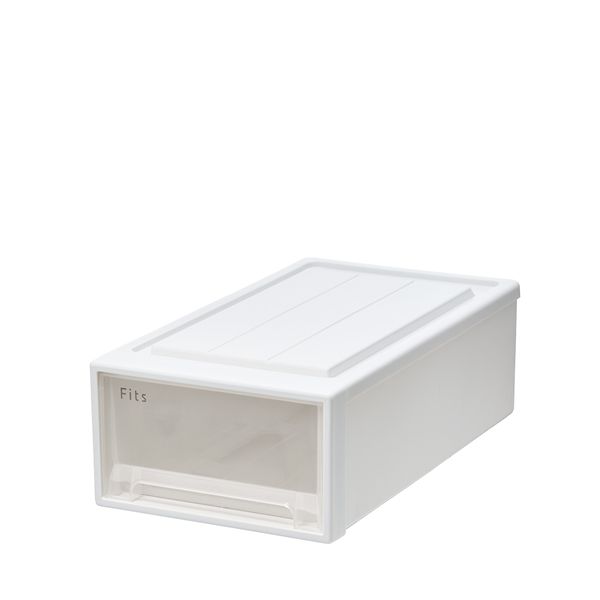 天馬 Fits フィッツケースクローゼット 幅30×奥行53×高さ18cm ホワイトクリア 53-30S