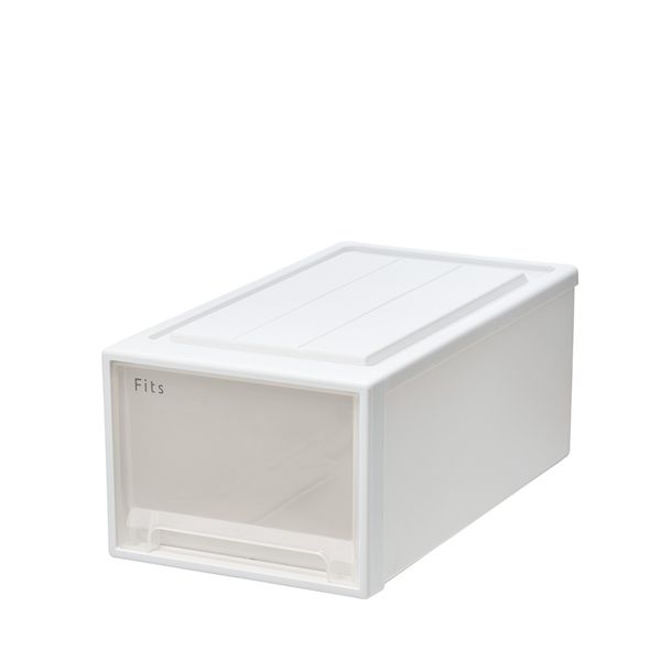 天馬 Fits フィッツケースクローゼット 幅30×奥行53×高さ23cm ホワイトクリア 53-30M