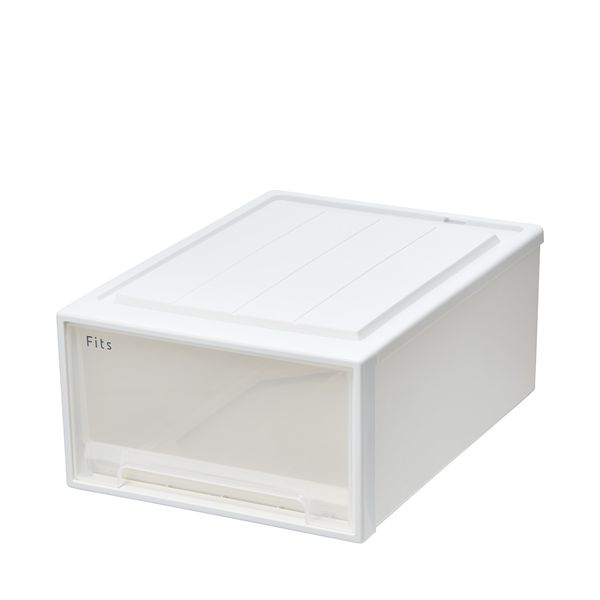 天馬 Fits フィッツケースクローゼット 幅39×奥行53×高さ23cm ホワイトクリア 53-39M
