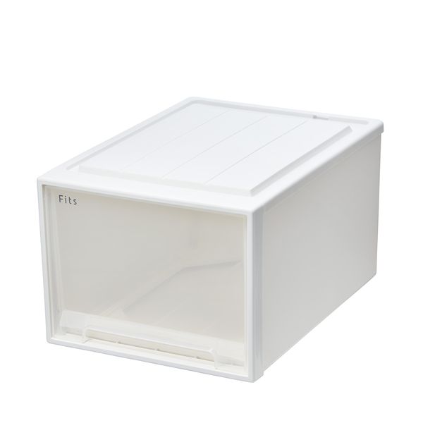 天馬 Fits フィッツケースクローゼット 幅39×奥行53×高さ30cm ホワイトクリア 53-39L