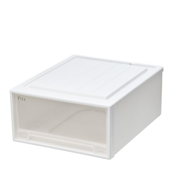 天馬 Fits フィッツケースクローゼット 幅44×奥行53×高さ23cm ホワイトクリア 53-44M
