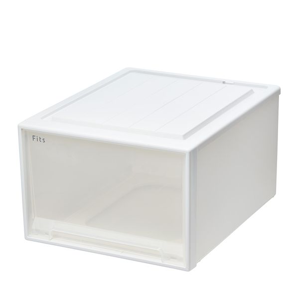 天馬 Fits フィッツケースクローゼット 幅44×奥行53×高さ30cm ホワイトクリア 53-44L