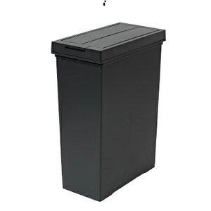 ゴミ箱 ダストボックス 20L ブラック アスベル ごみ箱 棚下で使える 両開き プッシュダストボックス キッチン 台所
