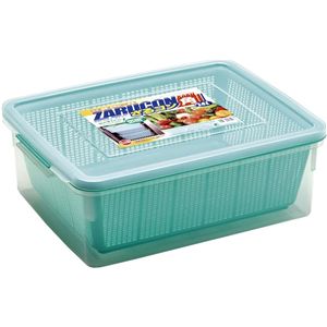 タケヤ化学工業 ざるコン 角 14L グリーン