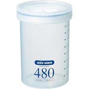 【5個セット】 アスベル ユニックス サークルポット PS-15・Ag 480ml