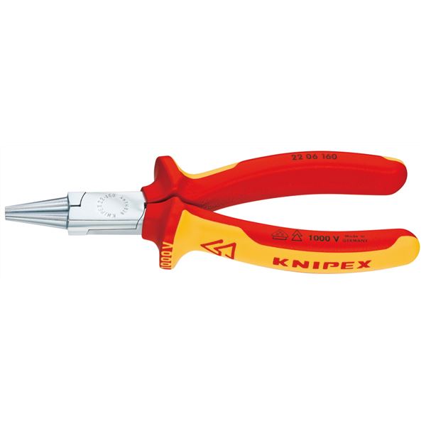 KNIPEX（クニペックス）2206-160 絶縁丸ペンチ 1000V