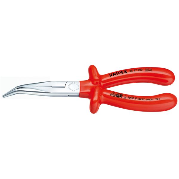 KNIPEX（クニペックス）2627-200 絶縁40゜先曲ラジオペンチ 1000V