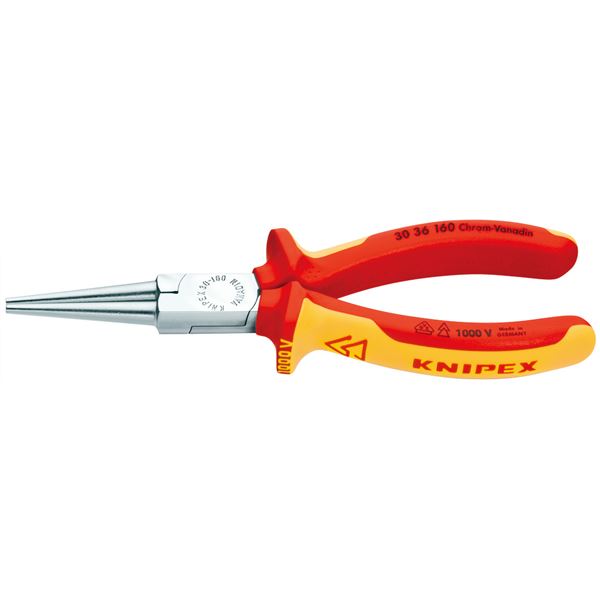 KNIPEX（クニペックス）3036-160 絶縁ロングノーズプライヤー 1000V