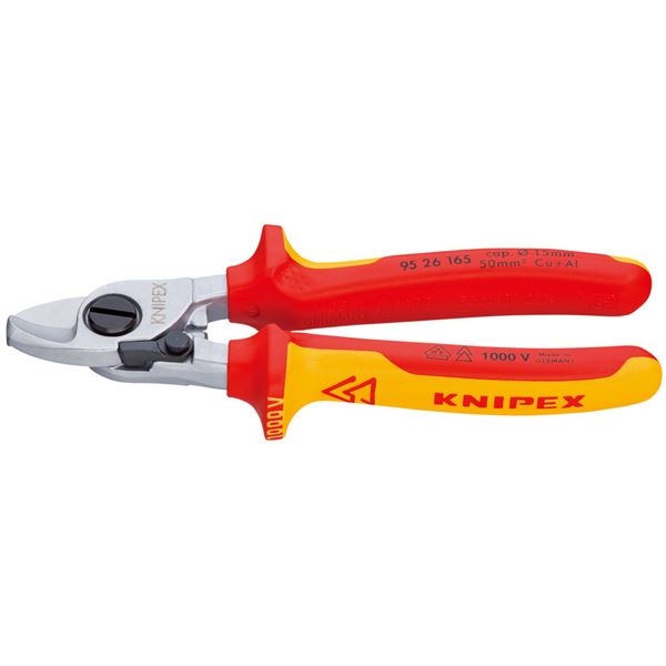 KNIPEX（クニペックス）9526-165 絶縁ケーブルカッター（バネ付）1000V（SB）