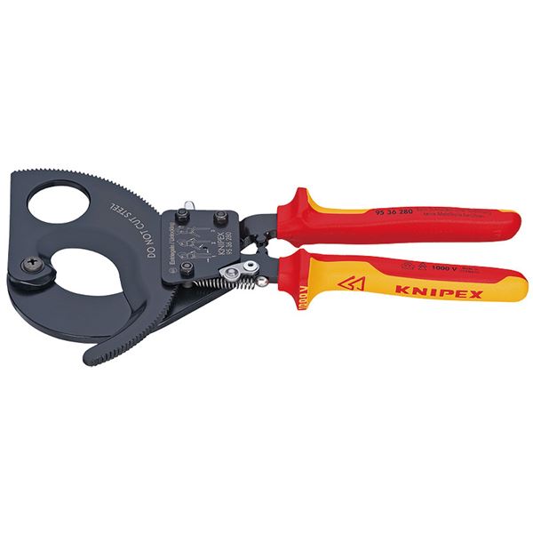 KNIPEX（クニペックス）9536-280 絶縁ケーブルカッター 1000V（ラチェット式