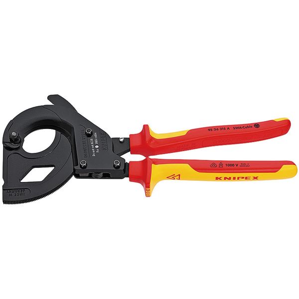 KNIPEX（クニペックス）9536-315A 絶縁ラチェットケーブルカッター SWA用