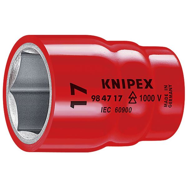 KNIPEX（クニペックス）9847-10 （1／2SQ）絶縁ソケット 1000V