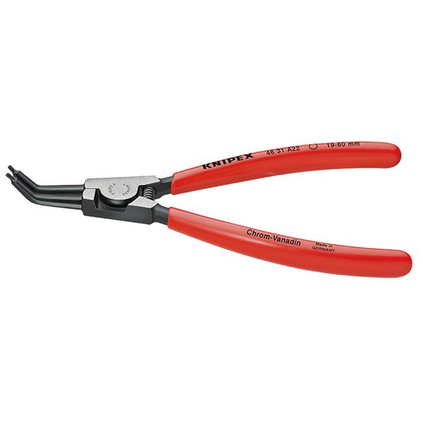 KNIPEX（クニペックス）4631-A02 軸用スナップリングプライヤー 45゜