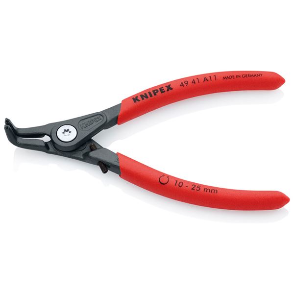 KNIPEX（クニペックス）4941-A11 軸用精密スナップリングプライヤー 曲（ストッハ