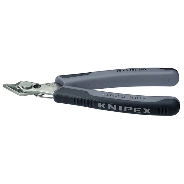 KNIPEX（クニペックス）7803-125ESD エレクトロニクス スーパーニッパー （SB）