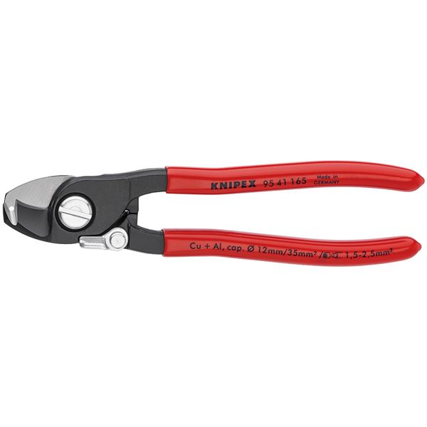 KNIPEX（クニペックス）9541-165 ケーブルカッター（バネ付）ストリップ付