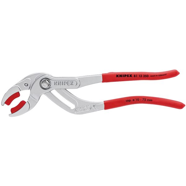 KNIPEX（クニペックス）8113-250 パイププライヤー（プラスチックアゴ付）（SB）