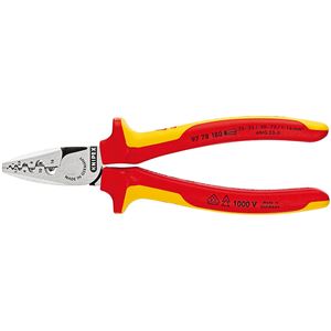 KNIPEX（クニペックス）9778-180 エンドスリーブ用絶縁圧着ペンチ