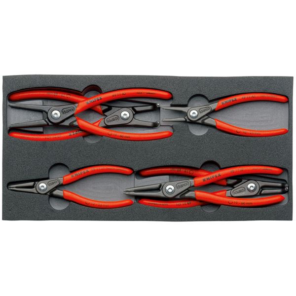 KNIPEX（クニペックス）002001V02 スナップリングプライヤーセット ウレタントレイ入り