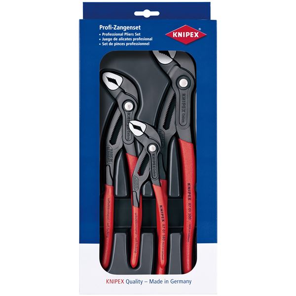 KNIPEX（クニペックス）002009V02 コブラ3本セット 180／250／300