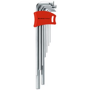 PB SWISS TOOLS 211DH-10 ホルダー付六角レンチセット ロング（パックナシ）